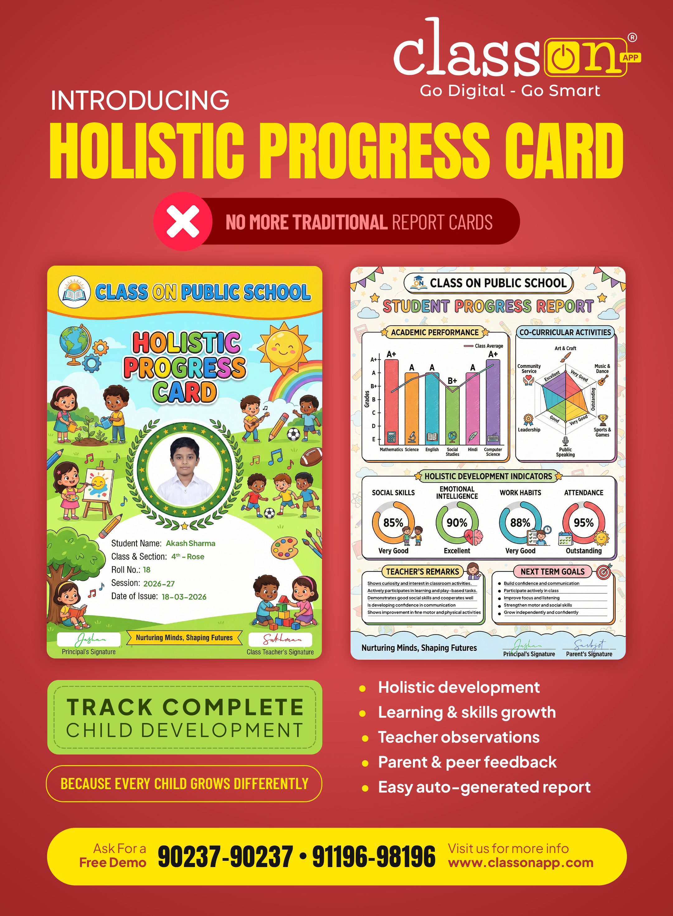 Holistic Progress Card (HPC) - NEP 2020 Aligned CBSE School Report Card Software by Class ON
